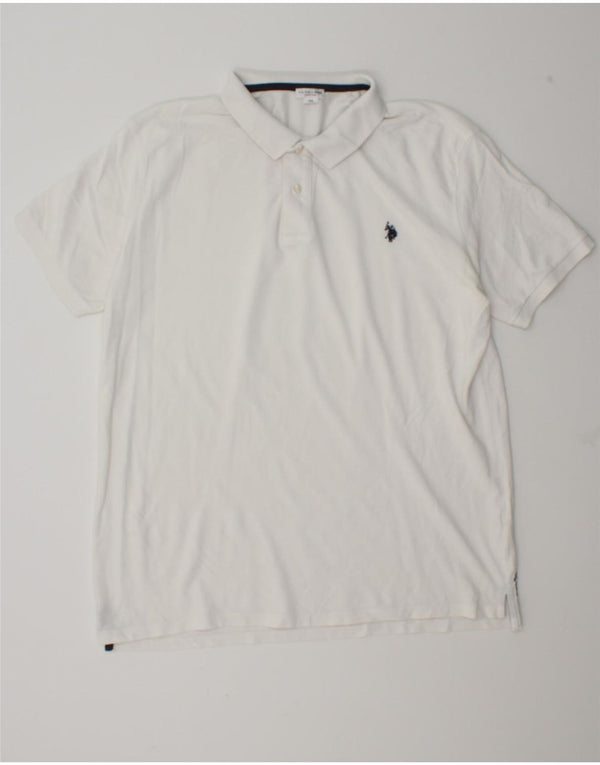Asociación de Polo de EE. UU. Polo Hombre 3XL Algodón Blanco