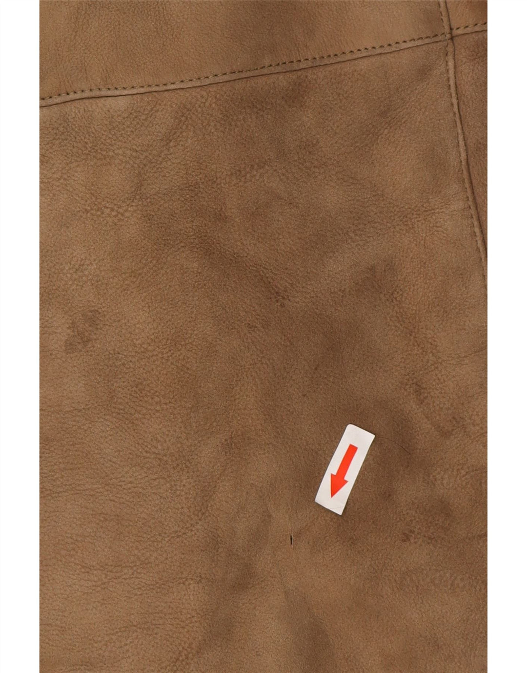 Vintage mujer oversize shearling abrigo Reino Unido 10 pequeño marrón