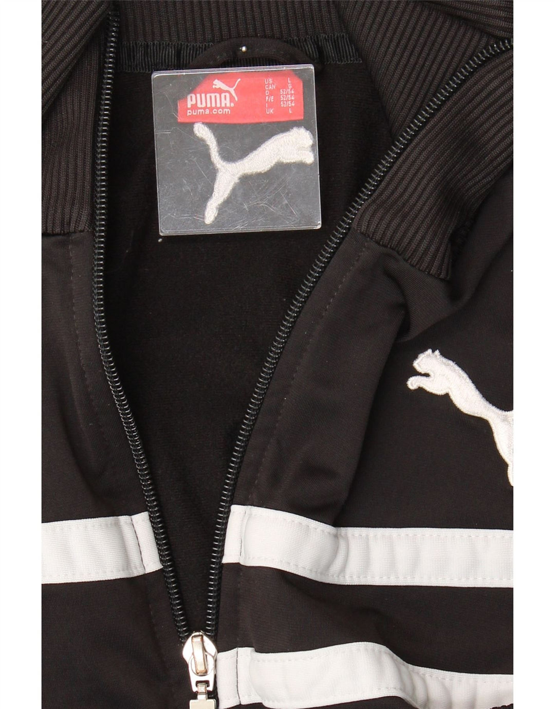 PUMA Mens Tracksuit Top Jacket Large Black Vintage Puma and Second-Hand Puma from Messina Hembry 