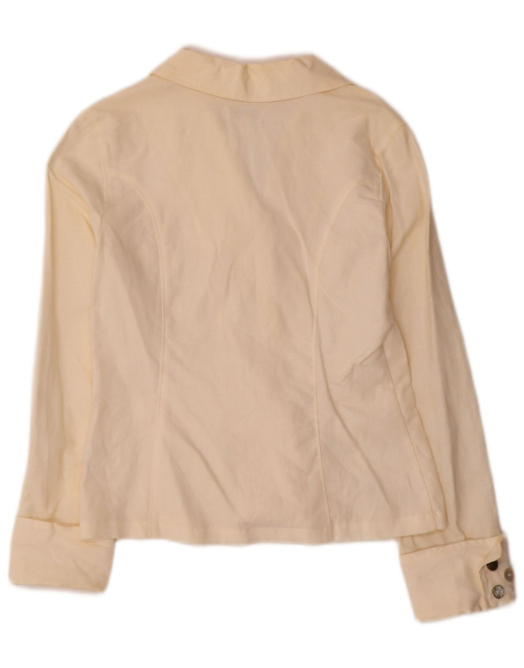 Kookai Chaqueta Blazer de 3 Botones para Niñas 11-12 Años Lino Blanco Roto