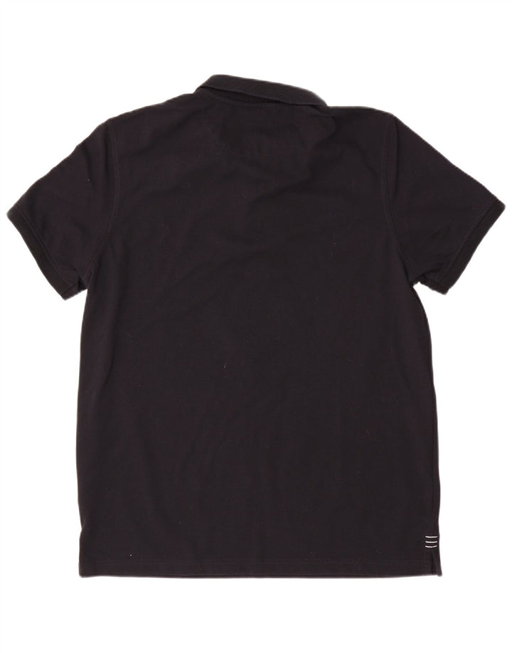 Canterbury Polo para hombre grande poliéster negro