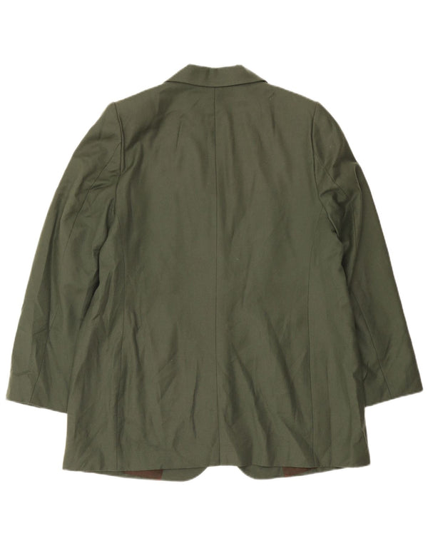 Les Copains Chaqueta Blazer De 2 Botones Para Mujer IT 52 2XL Lana Caqui