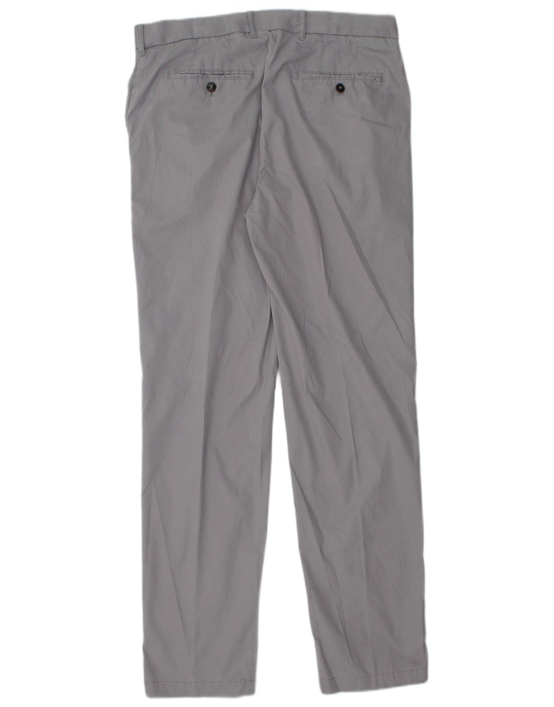 Marks & Spencer Pantalón chino azul Harbor de corte regular para hombre W34 L33 Gris