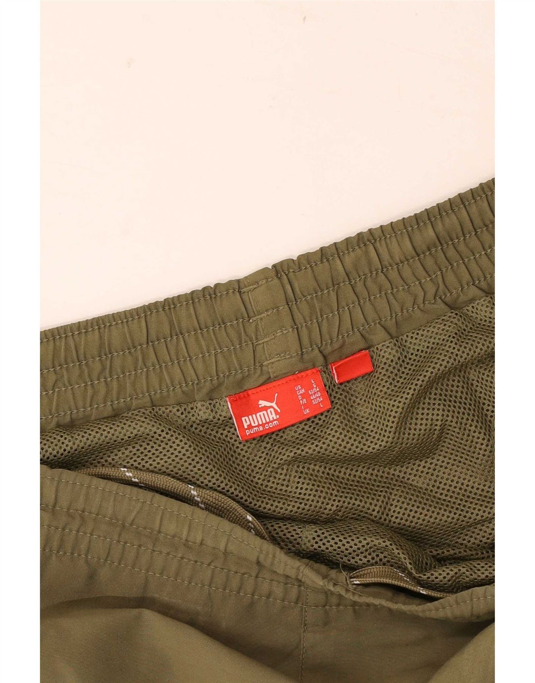 Puma - Pantalones cortos deportivos para hombre, talla grande, color caqui