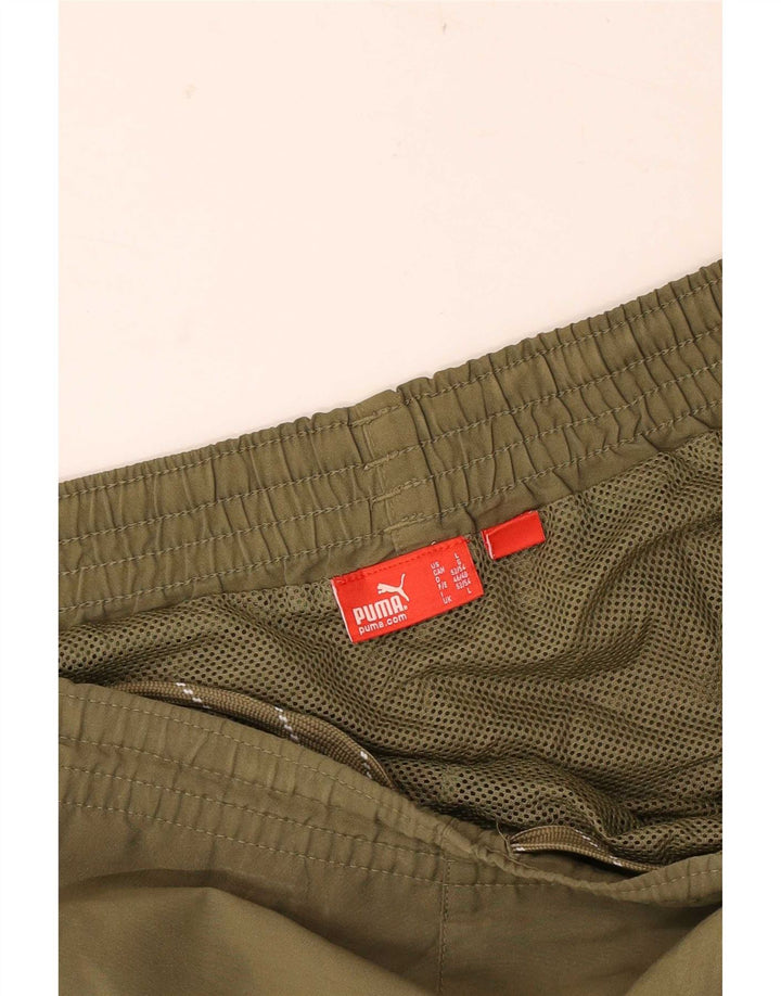 Puma - Pantalones cortos deportivos para hombre, talla grande, color caqui