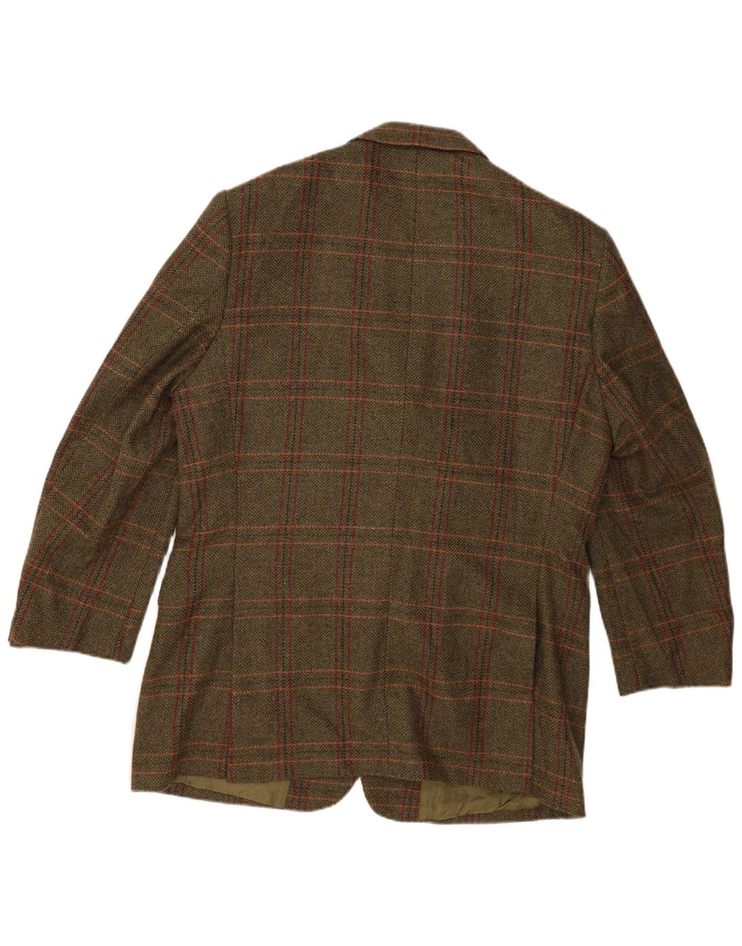 John Hanly&Co Ltd Chaqueta tipo blazer de 3 botones para hombre IT 54 2XL Caqui Check