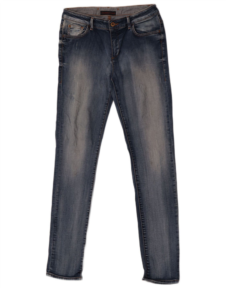Vaqueros Pitillo Desgastados Mujer Trussardi W29 L32 Azul