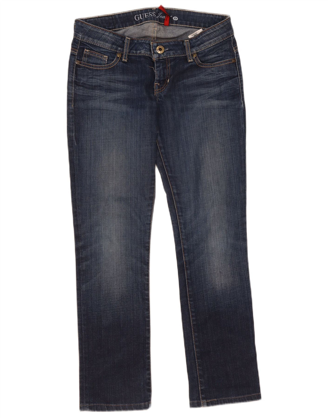 Vaqueros Guess Mujer Slim W28 L28 Azul Marino Algodón