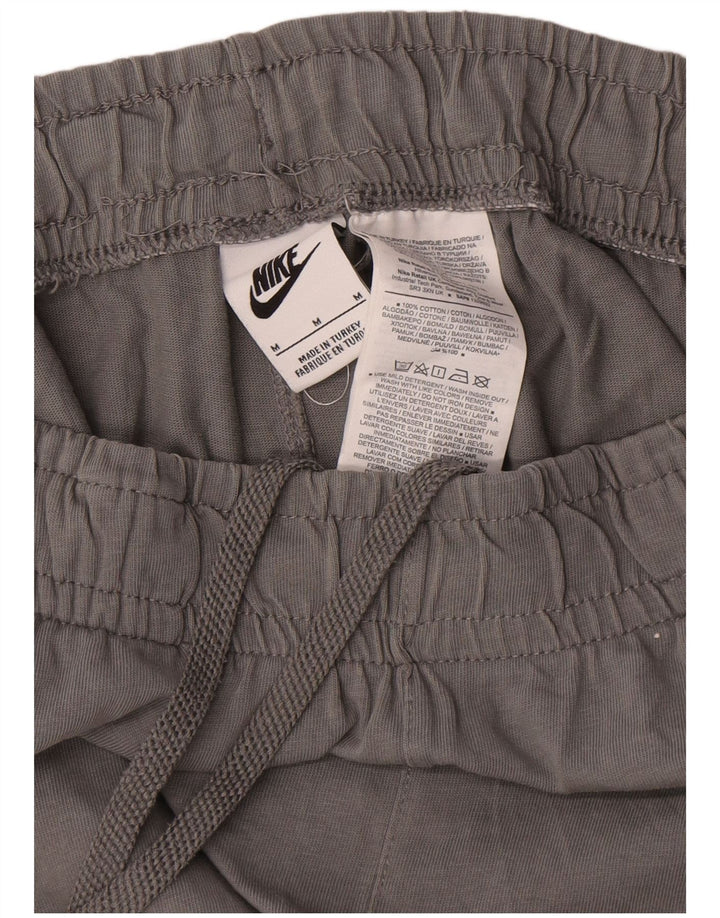 Pantalones cortos deportivos Nike para hombre de algodón gris medio