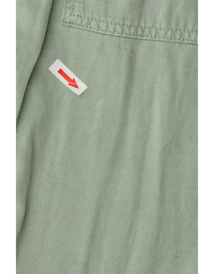 Zara Mujer Pantalón Joggers Mediano W28 L27 Verde Lyocell