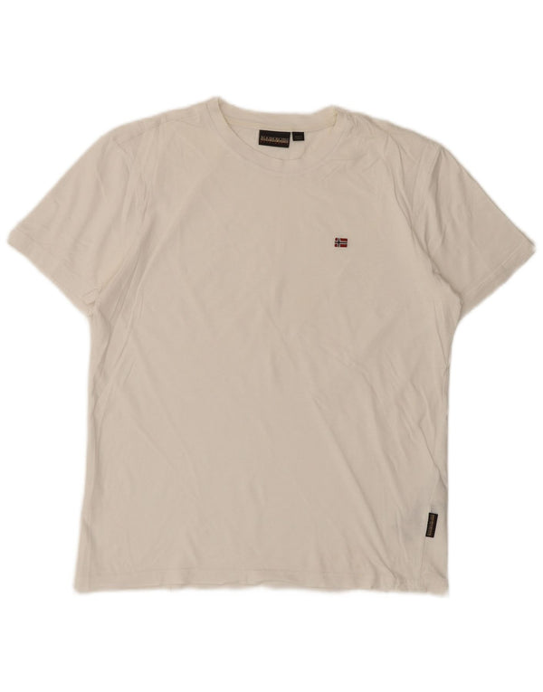 Napapijri Camiseta Hombre Top Small Blanco Algodón
