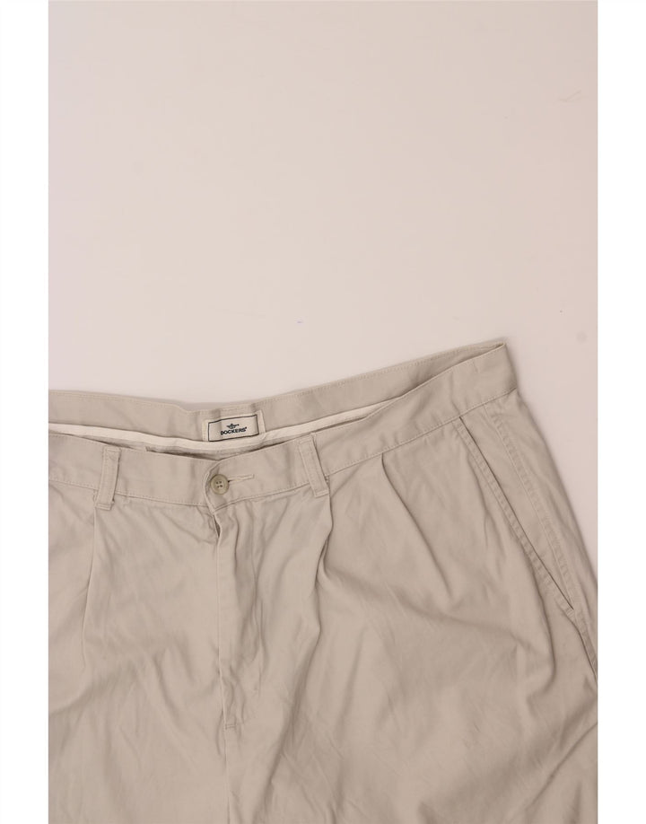 DOCKERS Mens Chino Shorts W38 XL  White Cotton Vintage Dockers and Second-Hand Dockers from Messina Hembry 