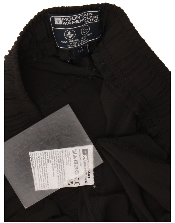 Pantalones cortos deportivos para hombre Mountain Warehouse Poliéster negro grande