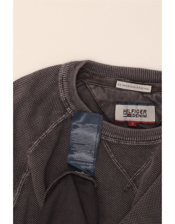 TOMMY HILFIGER Hombre Sudadera Jumper Small Gris Algodón