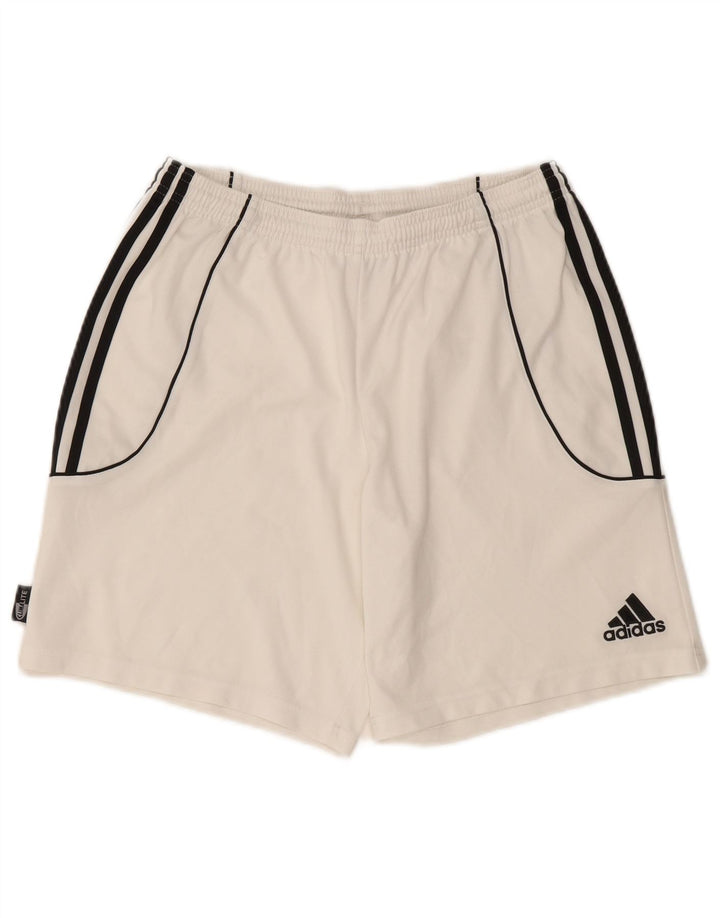 ADIDAS Mens Climalite Sport Shorts Medium  White Polyester