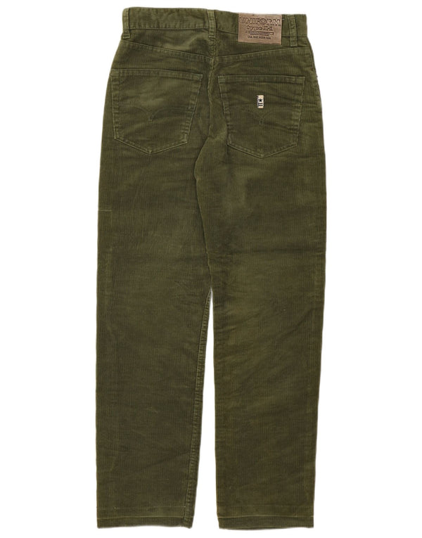 UNIFORM Pantalón recto de pana para mujer W29 L28 Algodón caqui