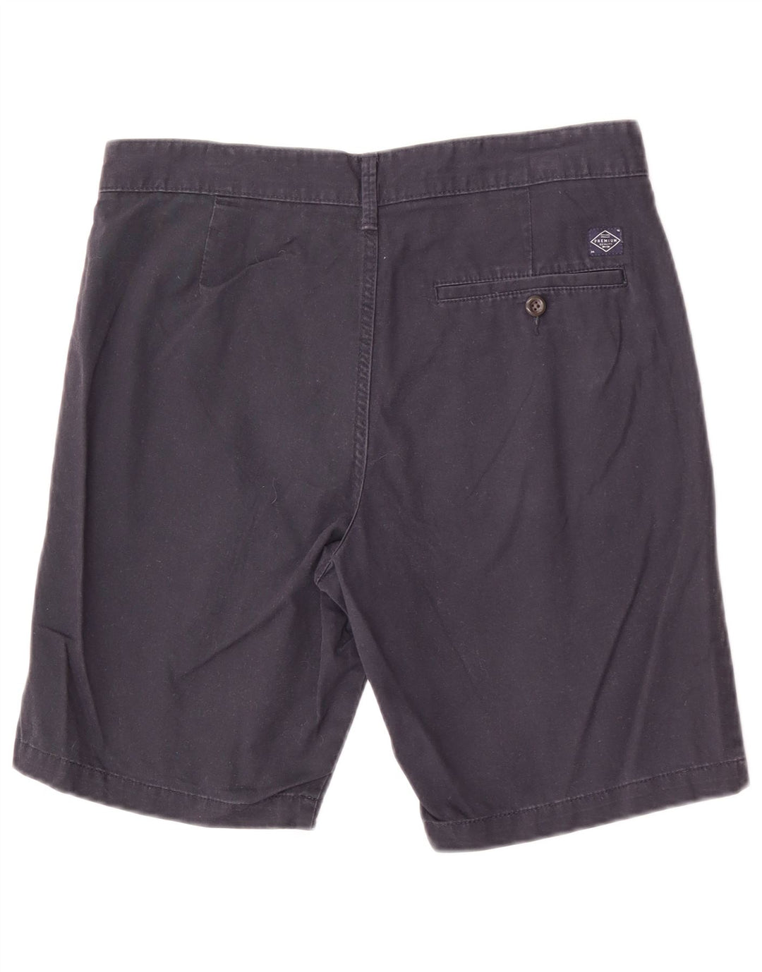 Marks & Spencer Pantalones cortos chinos para hombre W30 Algodón azul marino mediano