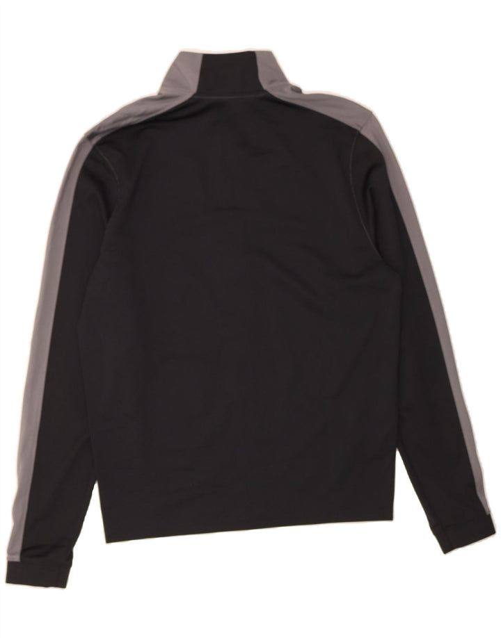 UNDER ARMOUR Mens Graphic Tracksuit Top Jacket Small Black Colourblock Vintage Under Armour and Second-Hand Under Armour from Messina Hembry 