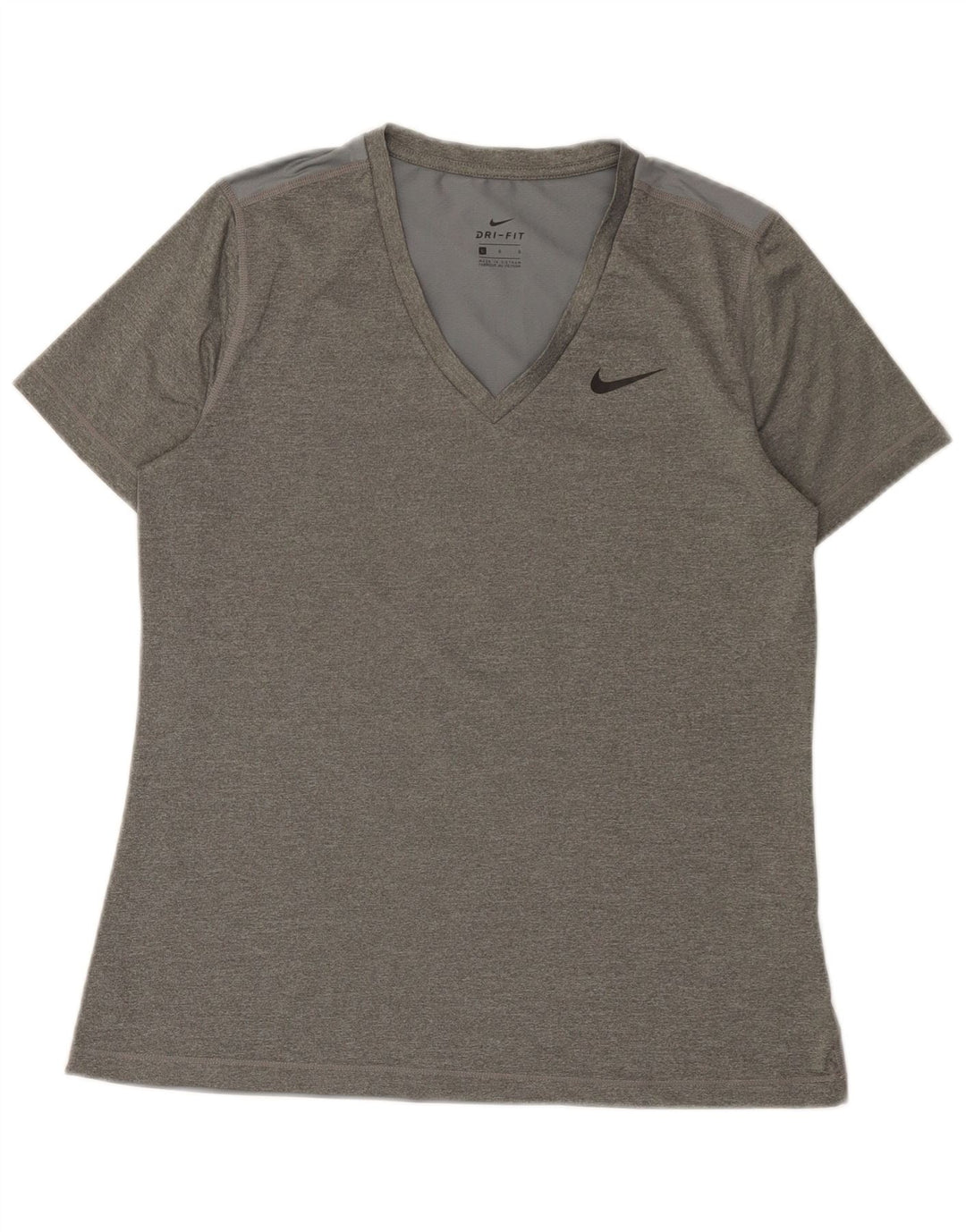 Camiseta Nike Dri Fit para mujer Reino Unido 14 Grande Gris Poliéster