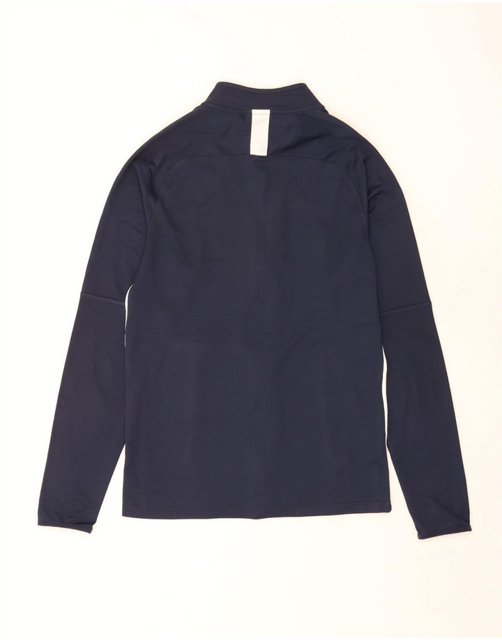 Nike Hombre Dri Fit Chándal Top Chaqueta Pequeña Azul Marino Colorblock