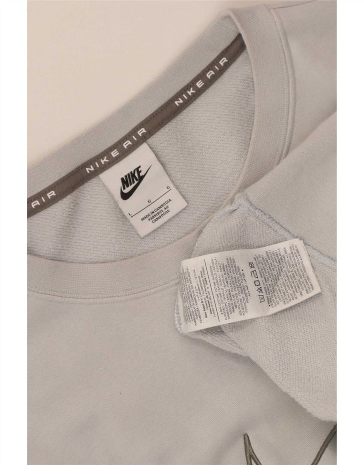 Nike - Sudadera con gráfico para hombre, talla grande, algodón azul