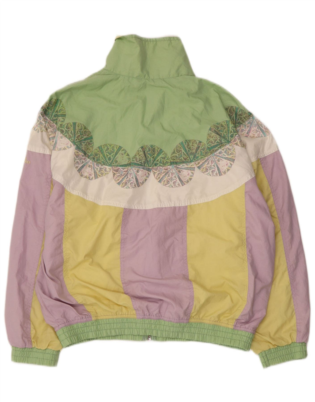 ELLESSE Chaqueta bomber extragrande para mujer UK 18 XL Bloque de color multicolor