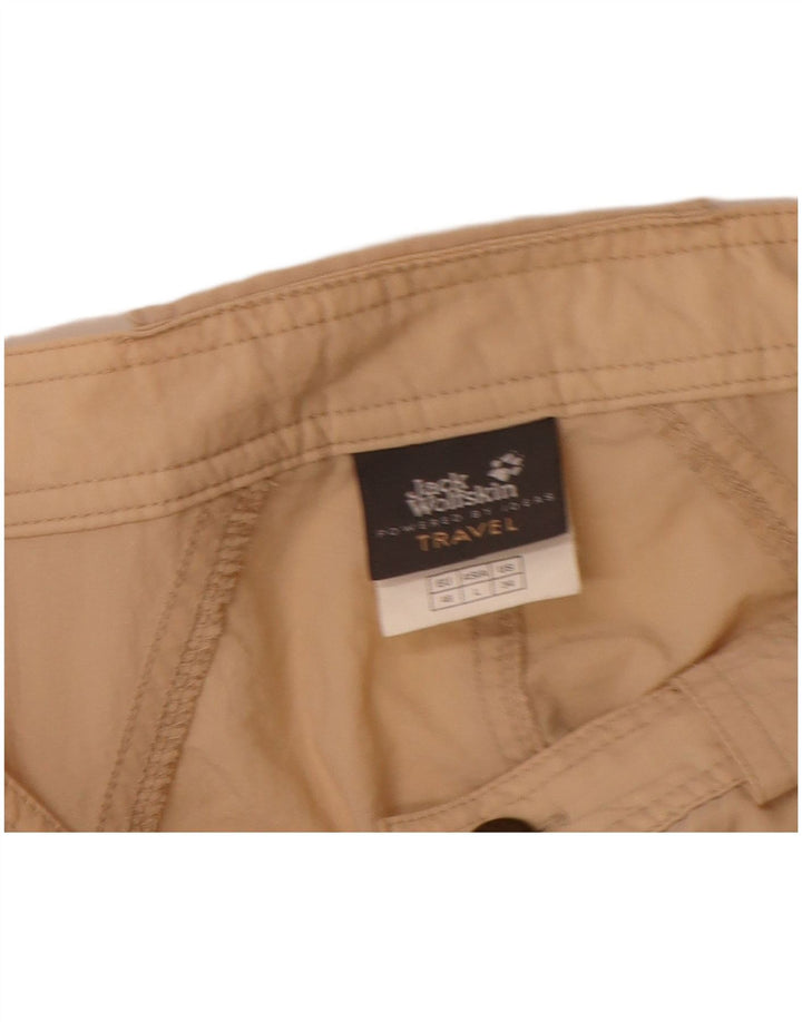 Jack Wolfskin Mujer Cargo Cortavientos Pantalones Grande W32 L33 Beige