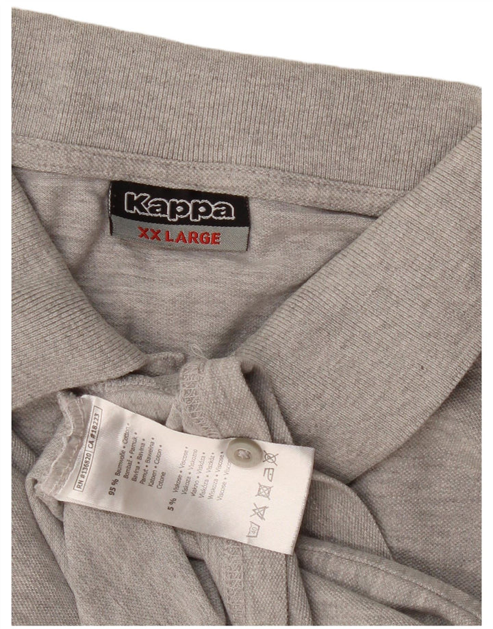 Kappa Polo Hombre 2XL Algodón Gris
