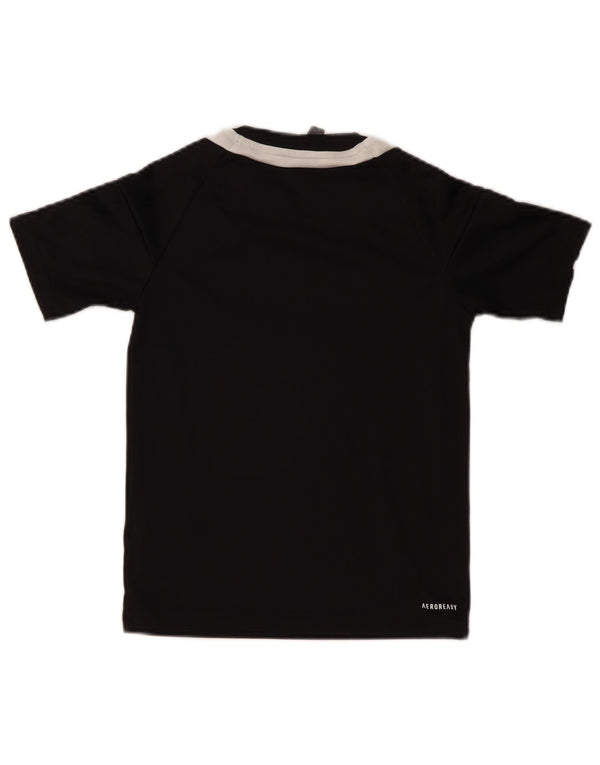 Adidas Boys Aeroready Camiseta Top 9-10 años Negro Poliéster