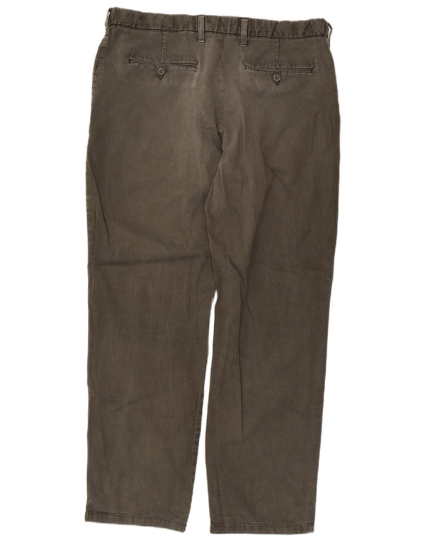Marks & Spencer Pantalones chinos de corte regular para mujer W36 L30 Algodón caqui