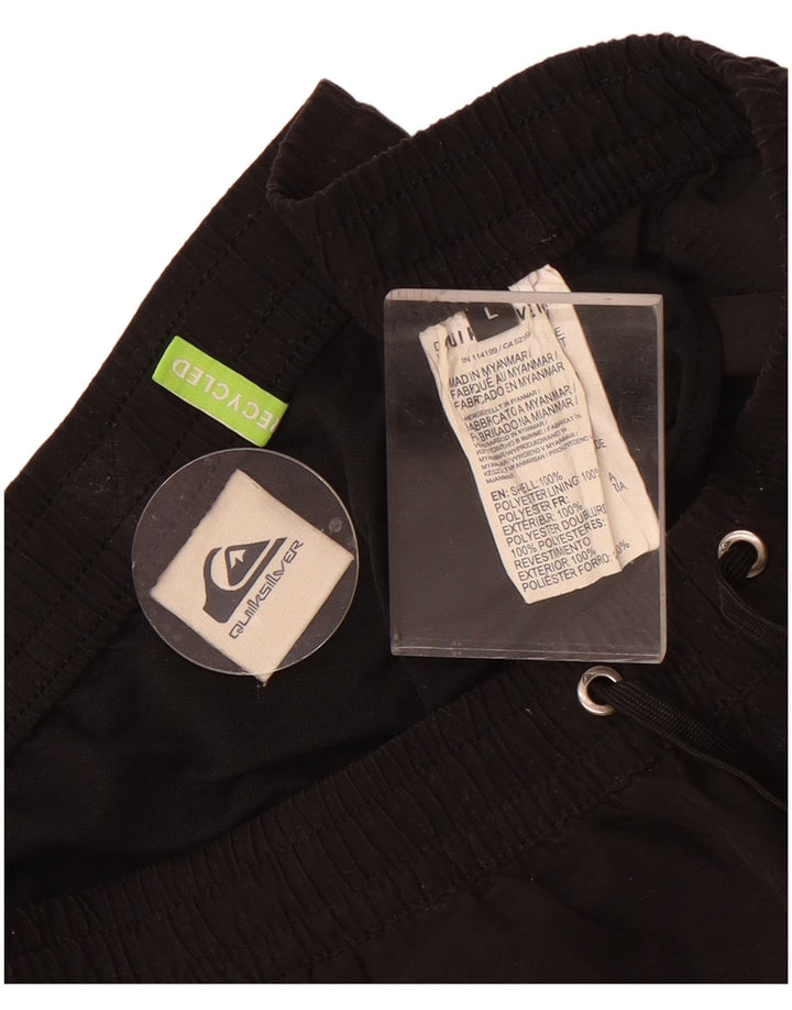 Quiksilver Hombre Bañador Corto Grande Poliéster Negro
