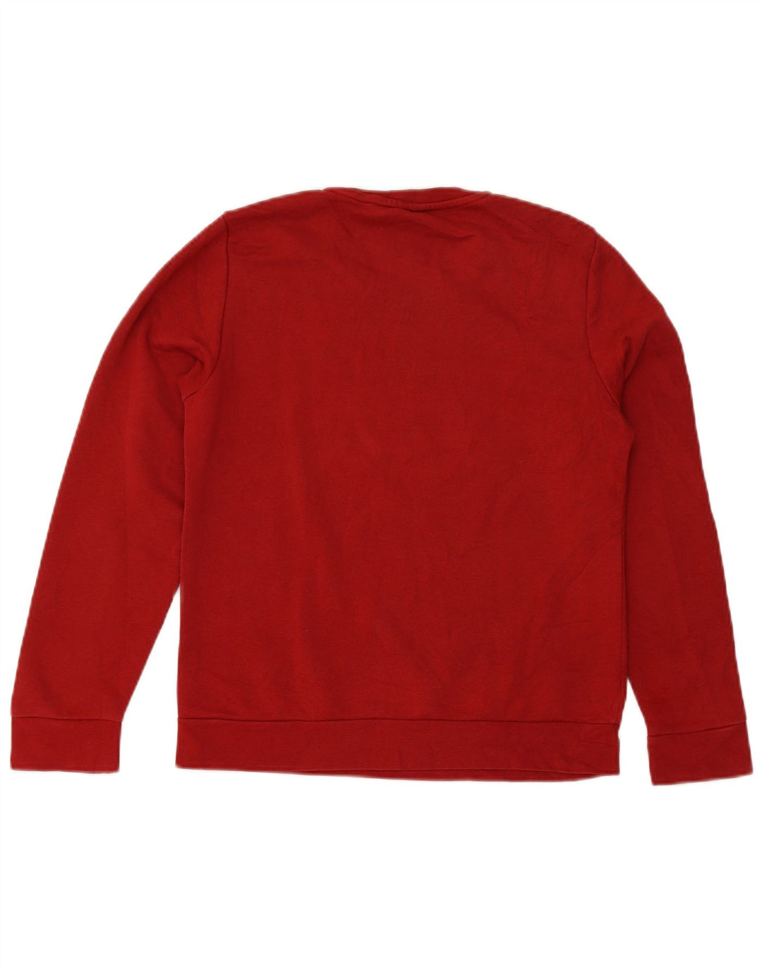 ADIDAS Sudadera gráfica para mujer Jumper UK 8/10 Small Borgoña Algodón