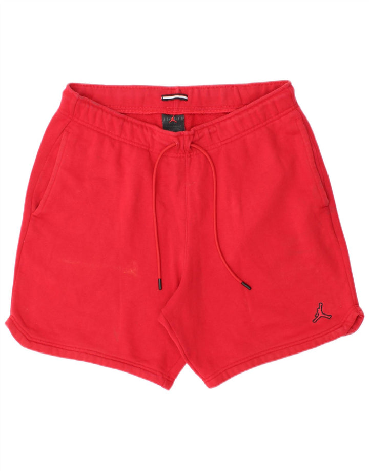 Jordan - Pantalones cortos deportivos para hombre (algodón rojo grande)