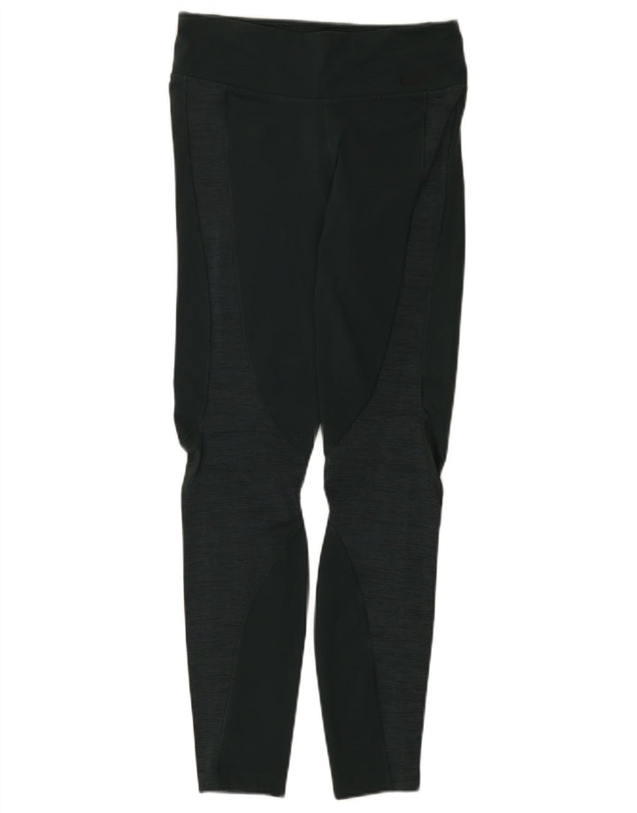 Leggings NIKE Dri Fit para mujer UK 12 Medium Green Nylon