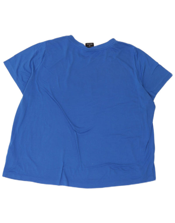 Nike Camiseta gráfica para mujer UK 22 3XL Azul Poliéster