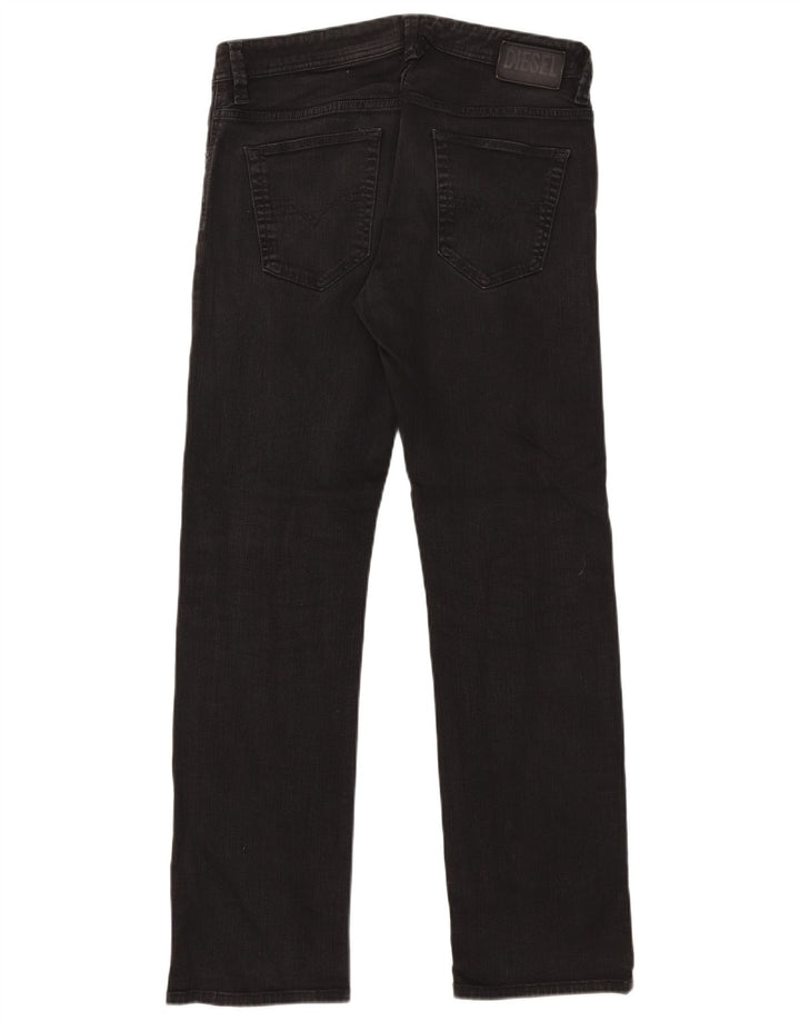 Diesel Vaqueros Rectos Mujer W32 L31 Algodón Negro