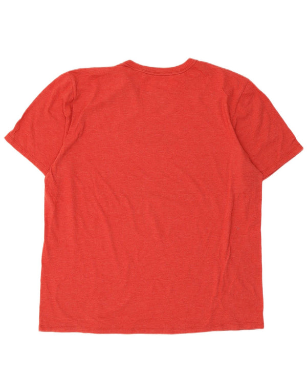 Hurley Camiseta Gráfica Para Hombre Top Grande Poliéster Rojo