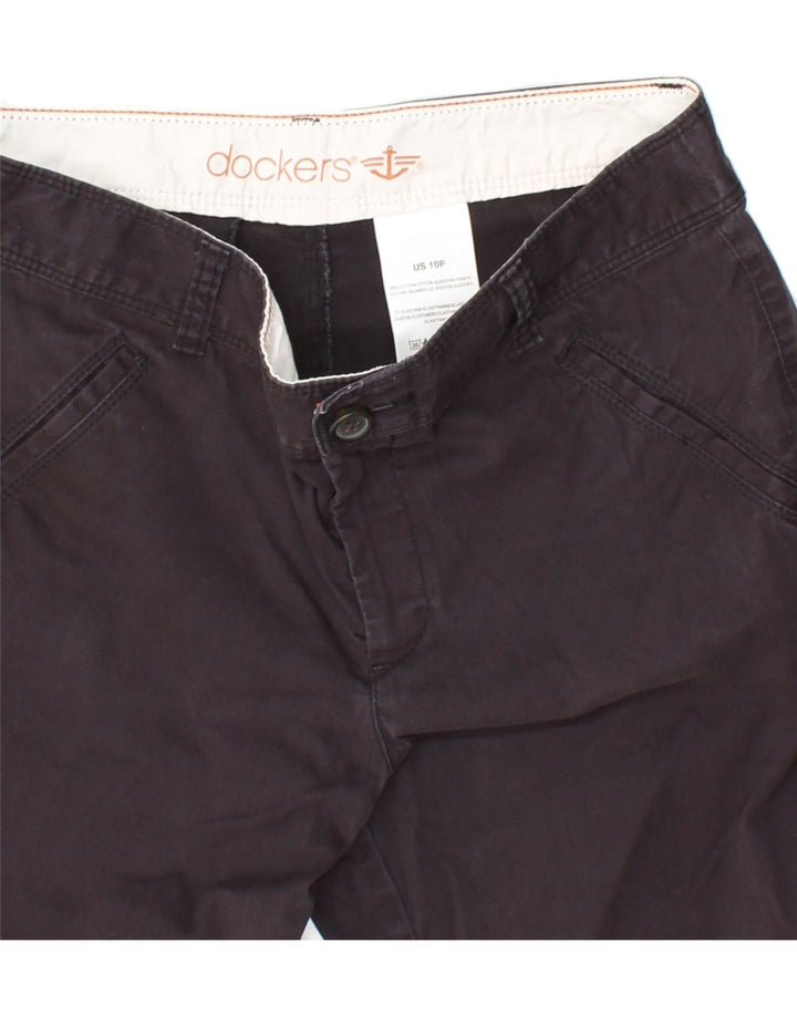 DOCKERS Womens Chino Shorts US 10 Large W30 Black Cotton Vintage Dockers and Second-Hand Dockers from Messina Hembry 