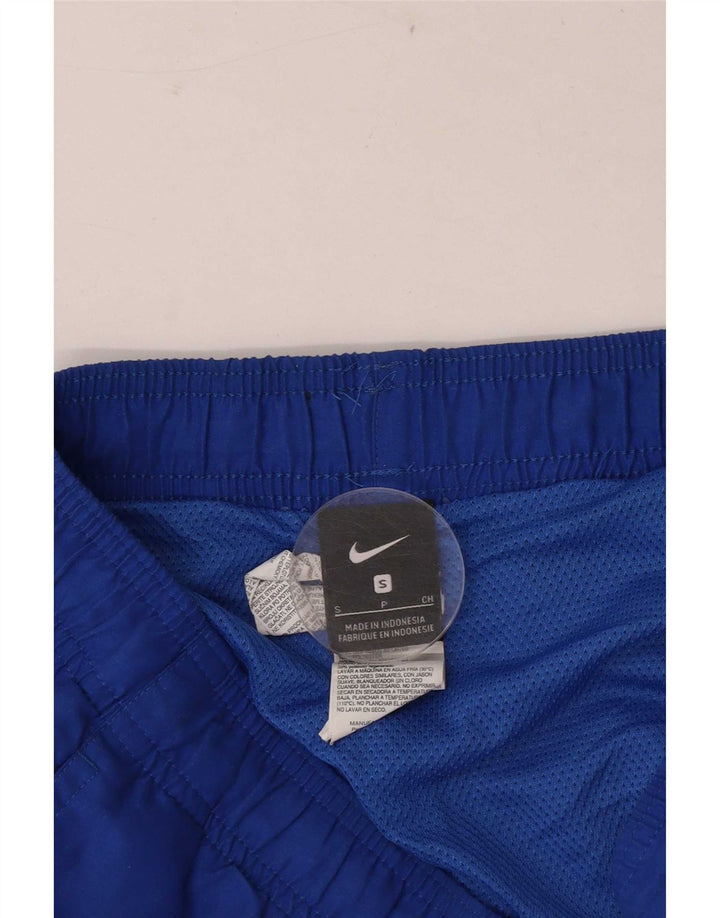 Nike - Pantalones cortos deportivos para hombre con gráfico regular, color azul pequeño, poliéster deportivo