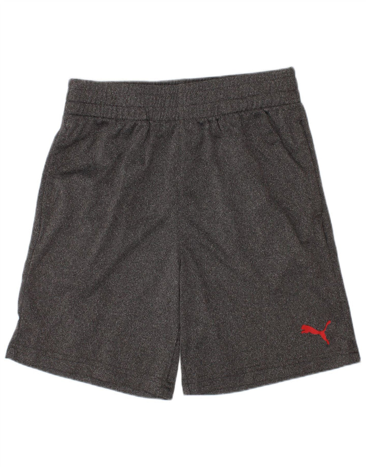 Puma Pantalones cortos deportivos para niños 7-8 años Small Gris Poliéster