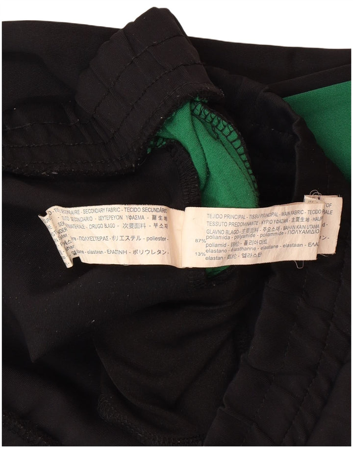 Zara Mujer Pantalones De Chándal UK 42 Mediano Negro Colorblock Poliamida