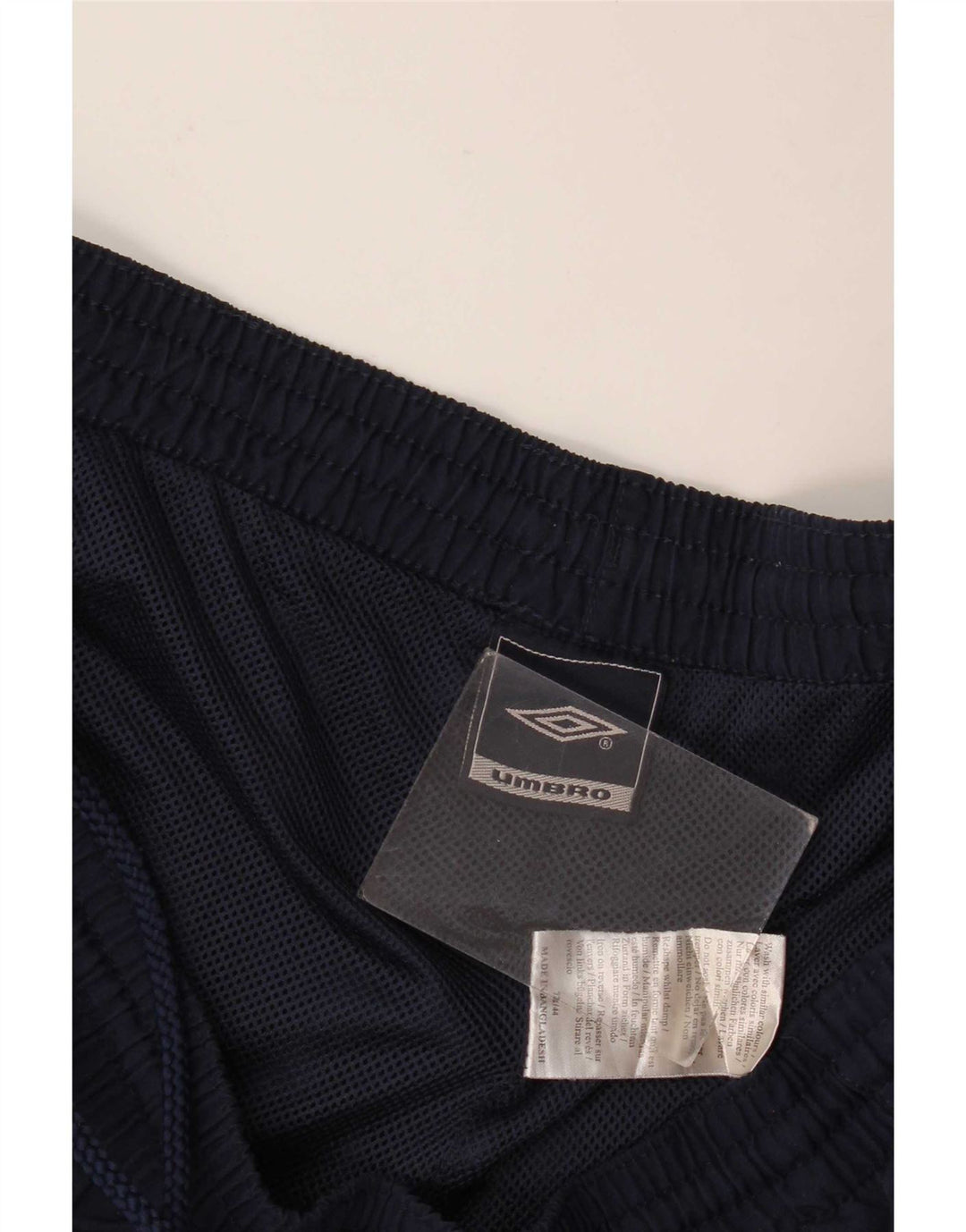 Umbro Womens Graphic Bermuda Sport Shorts UK 16 Large Navy Blue Polyester