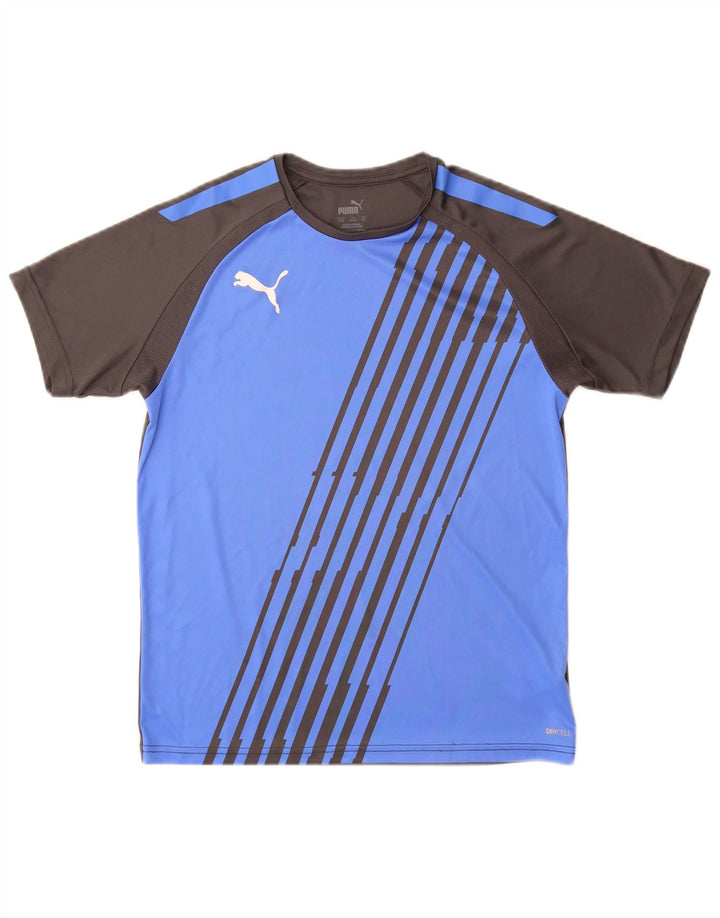 Puma Camiseta para niño Top 13-14 años Azul Colorblock Poliéster