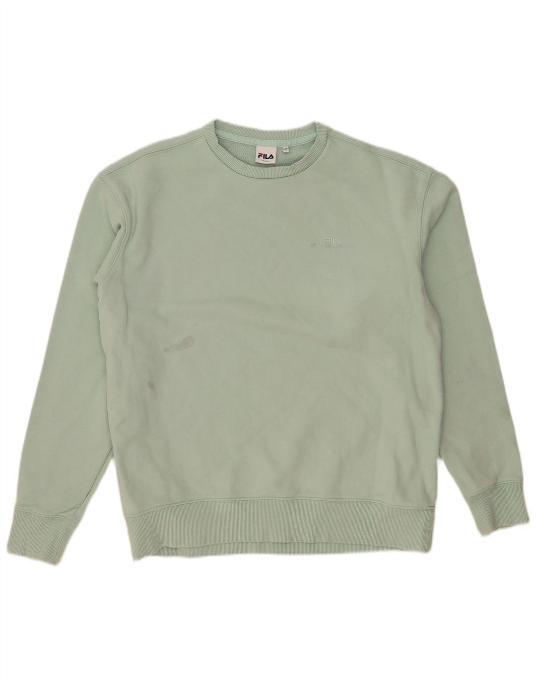 FILA Hombre Sudadera Jumper Medium Turquesa Algodón