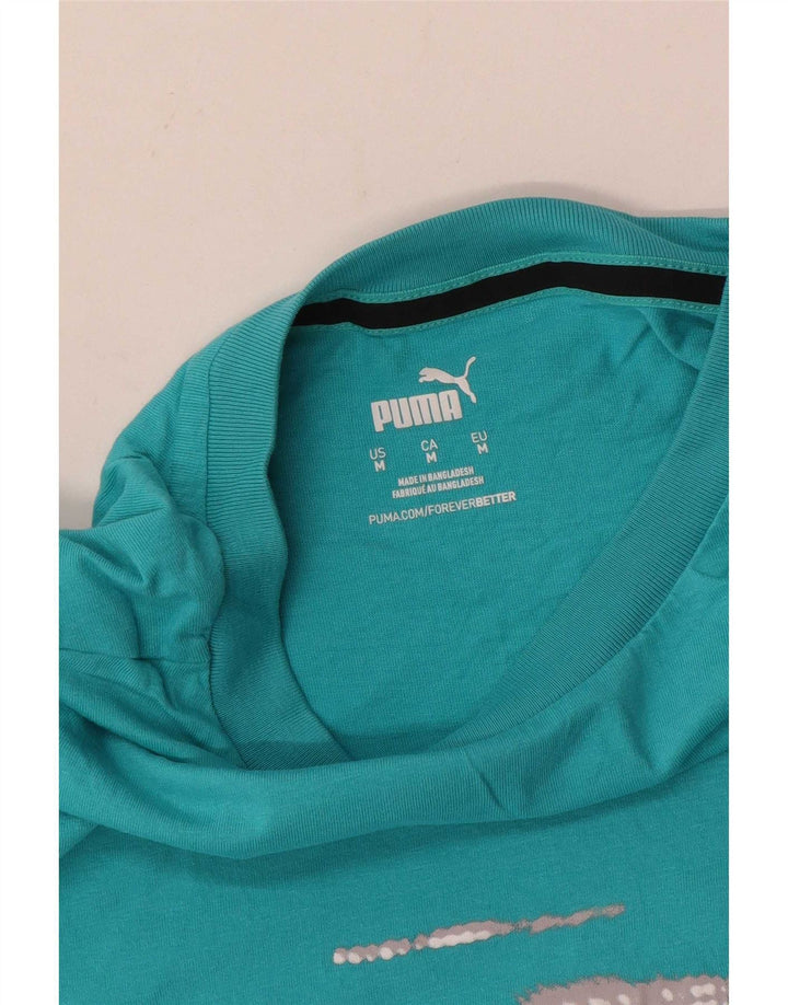 Camiseta Puma Regular Graphic Top Azul Medio Hombre