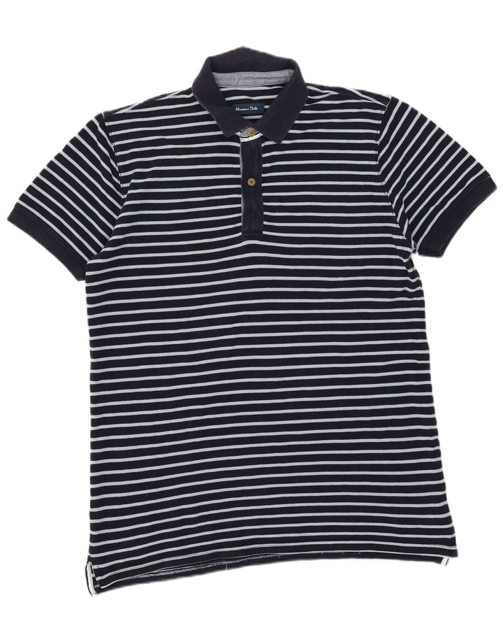Polo Massimo Dutti Hombre Rayas Azul Marino Grande