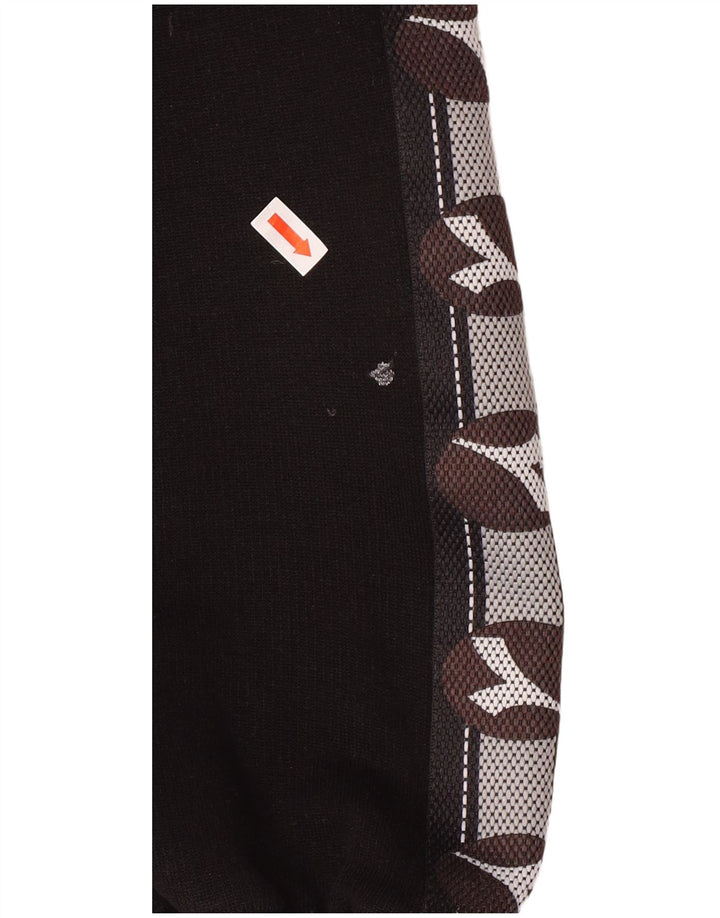 Diadora Hombre Sudadera Con Cremallera En El Cuello Jersey Grande De Algodón Color Block Gris