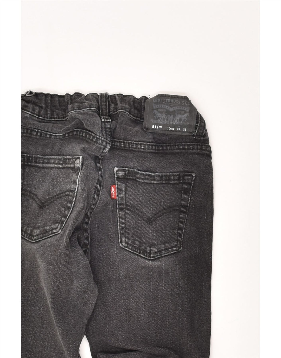 LEVI'S Boys Straight Jeans 9-10 Years W25 L25  Grey Cotton | Vintage Levi's | Thrift | Second-Hand Levi's | Used Clothing | Messina Hembry 