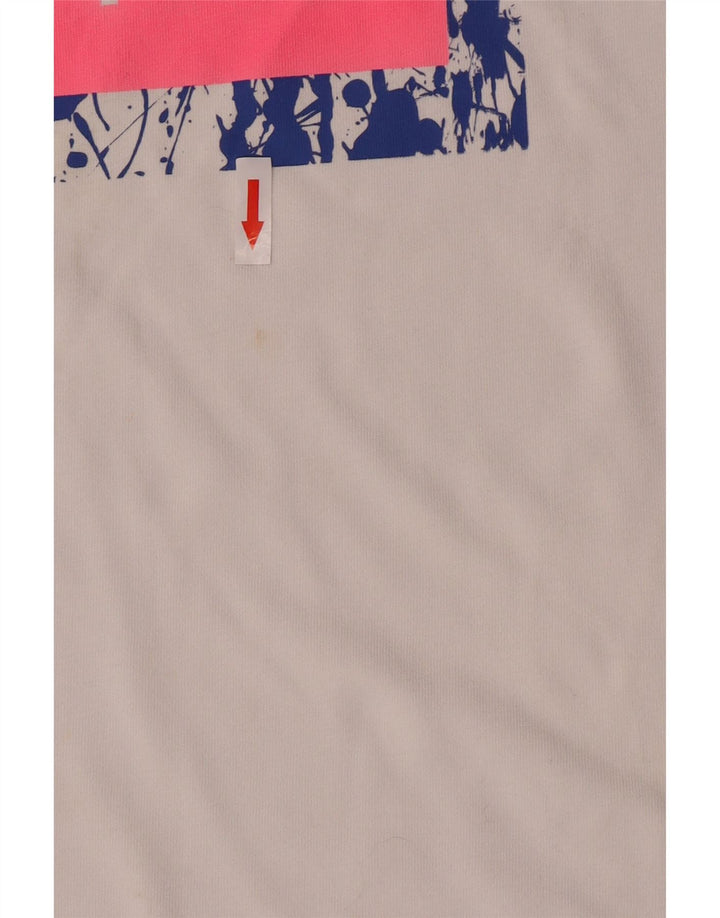 Nike Camiseta gráfica para hombre Top 2XL Algodón blanco