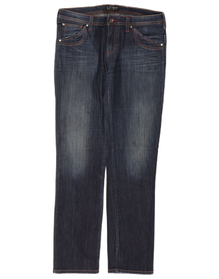 Vaqueros Armani Mujer Rectos W30 L29 Azul Marino Algodón